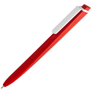 фото Ручка шариковая Pigra P02 Mat, красная с белым