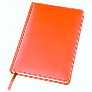 фото Ежедневник датированный Bliss, А5,  оранжевый, белый блок, без обреза