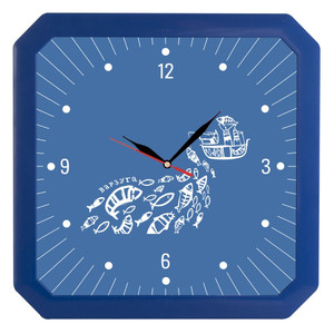 фото Часы настенные «Квадро», синие