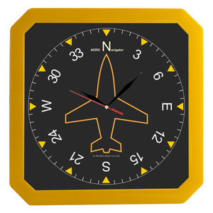 фото Часы настенные «Квадро», желтые