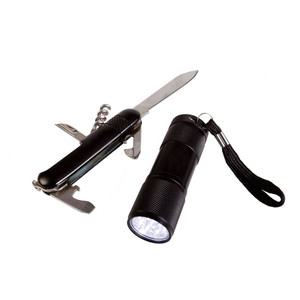 фото Набор Keg: карманный нож и фонарик