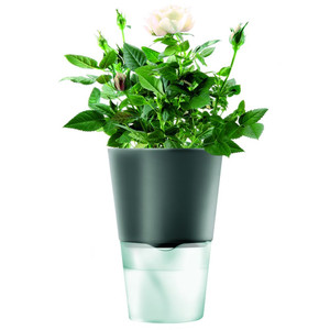 фото Горшок для растений Flowerpot, фарфоровый, серый