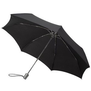 фото Складной зонт Alu Drop, 3 сложения, 7 спиц, автомат, черный