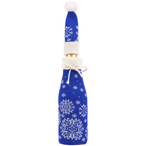 фото Чехол на бутылку Snow Fairy, синий (василек)