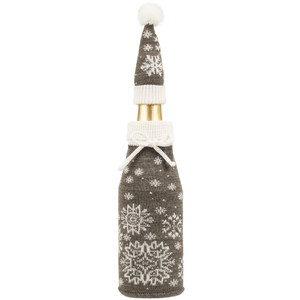 фото Чехол на бутылку Snow Fairy, серый