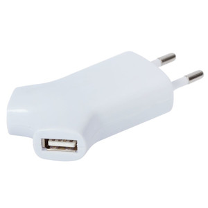 фото Сетевое зарядное устройство Uniscend Double USB, белое