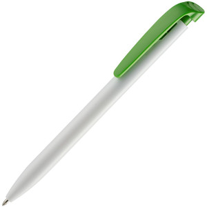 фото Ручка шариковая Favorite, белая с зеленым