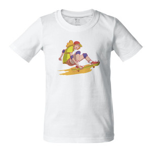 фото Футболка детская Skateboard, белая