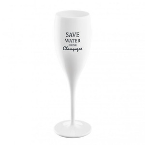 фото Бокал для шампанского Save Water Drink Champange, белый