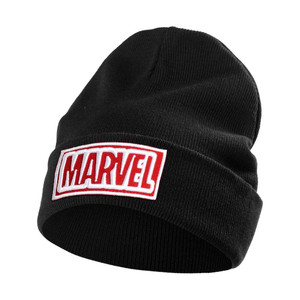 фото Шапка с вышивкой Marvel, черная