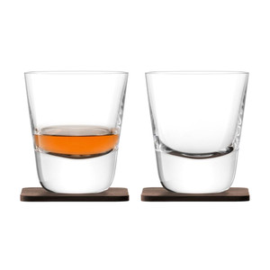 фото Набор стаканов Arran Whisky с деревянными подставками