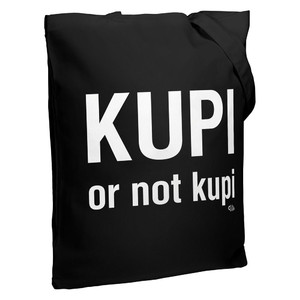 фото Холщовая сумка Kupi Or Not Kupi, черная