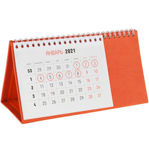 фото Календарь настольный Brand, оранжевый
