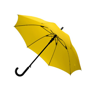 фото Зонт-трость полуавтомат «Wetty» с проявляющимся рисунком желтый