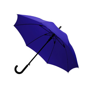 фото Зонт-трость полуавтомат «Wetty» с проявляющимся рисунком синий