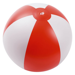 фото Надувной пляжный мяч Jumper, красный с белым