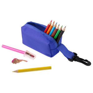 фото Набор Hobby с цветными карандашами и точилкой, синий