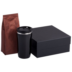 фото Набор Grain: термостакан и кофе, коричневый
