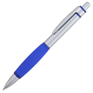 фото Ручка шариковая Boomer, с синими элементами