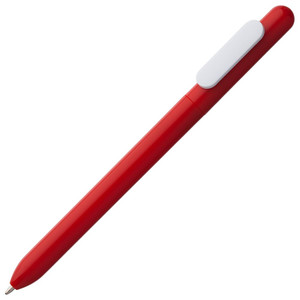 фото Ручка шариковая Slider, красная с белым