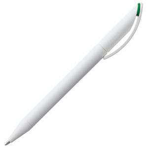 фото Ручка шариковая Prodir DS3 TMM-X, белая с зеленым