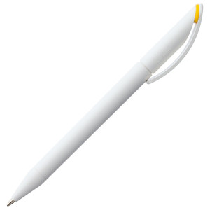 фото Ручка шариковая Prodir DS3 TMM-X, белая с желтым