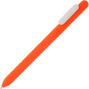 фото Ручка шариковая Slider Soft Touch, неоново-оранжевая с белым
