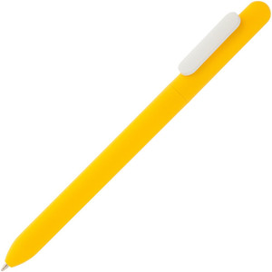 фото Ручка шариковая Slider Soft Touch, желтая с белым