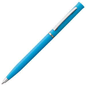 фото Ручка шариковая Euro Chrome, голубая