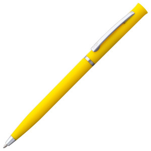 фото Ручка шариковая Euro Chrome, желтая