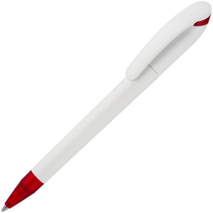 фото Ручка шариковая Beo Sport, белая с красным