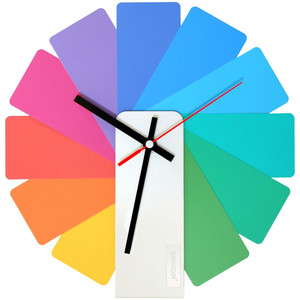 фото Часы настенные Transformer Clock. White & Multicolor